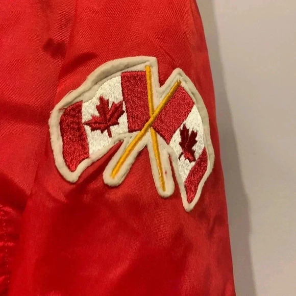 Vtg 80’s 🇨🇦 Flag Spring/Summer Jacket  - XL - Picture 3 of 7